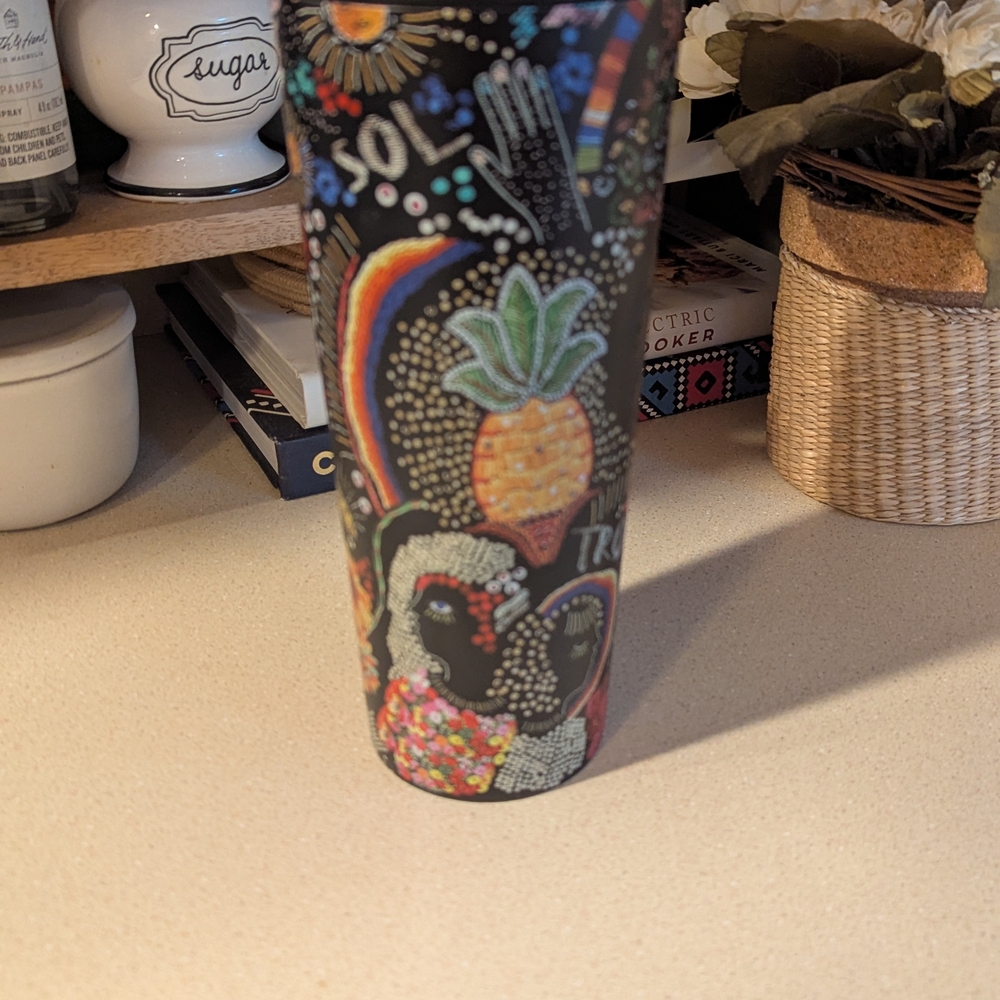 Starbucks FARM Rio Tumbler with Floral Accents